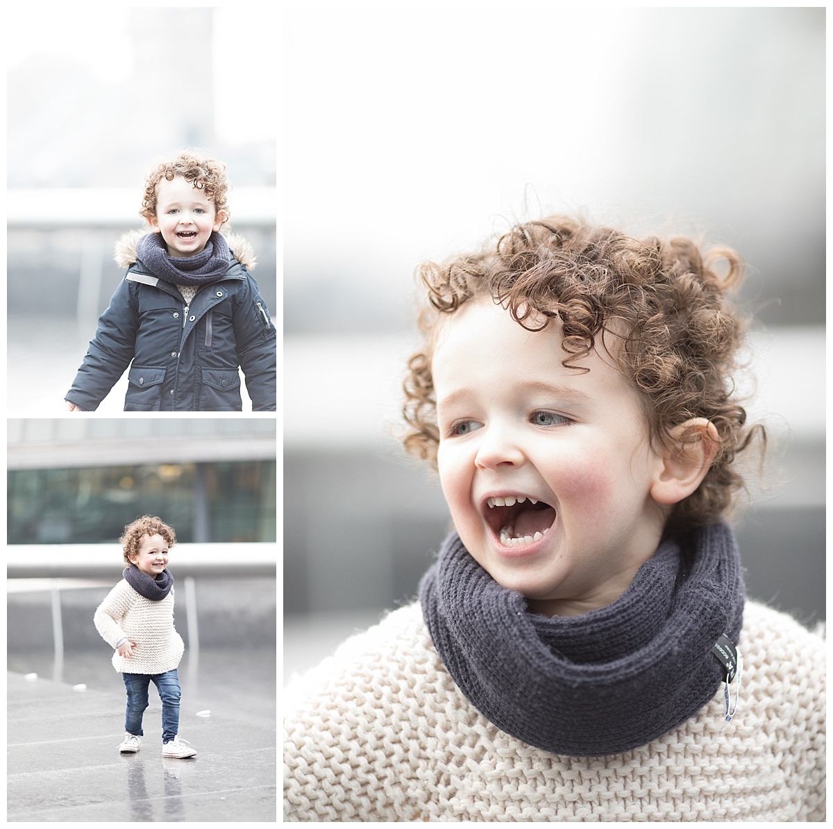 professional photos of a curly haired toddler outside in Edinburgh. Beautiful Bairns Photography, professional children and family photographer Edinburgh
