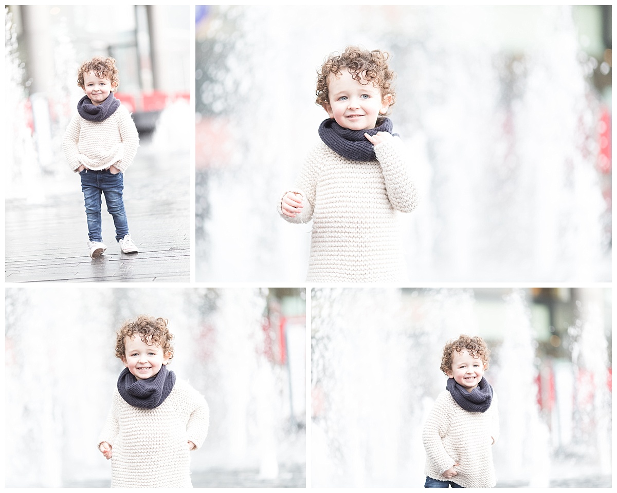 professional photos of a curly haired toddler outside in Edinburgh. Beautiful Bairns Photography, professional children and family photographer Edinburgh