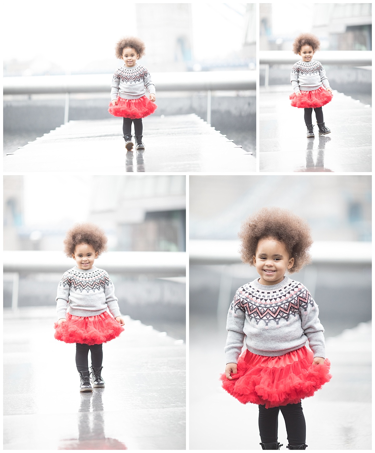 family photographer edinburgh, smiling girl with afro hair professional photography by beautiful bairns photography Edinburgh